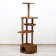 Complex for cats with a claw, corner, 48 x 48 x 171 cm, brown