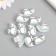 Busina for creativity Plastic "White Whale with Fontanchik" 0.8x2.7x2 cm