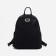 Women's backpack made of artificial leather with a zipper Star Bag, 5 outer pockets, black color