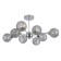 Lamp Ceiling Economic Court 12196/8CR SM, 8x40W, E27, 29x80x80 cm, color chromium