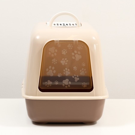 Cathedral toilet closed (beige)-1