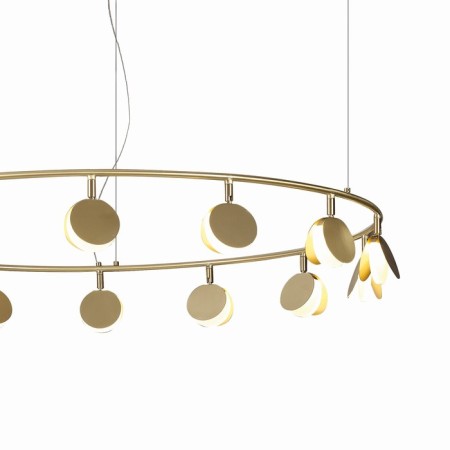 Suspended chandelier Mantra Shell, Led, 3180lm, 3000k, 300 mm, gold color-2