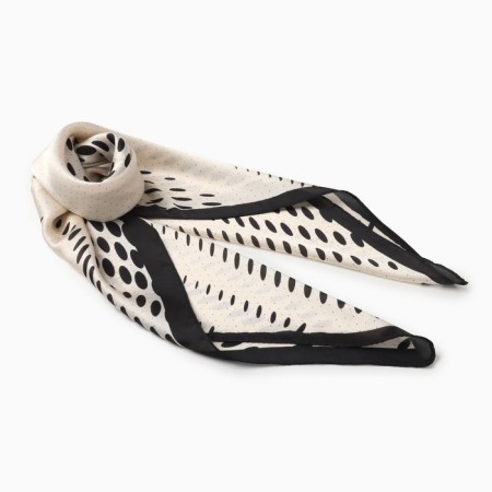 Women's scarf minku rr 70*70 cm, col. black
