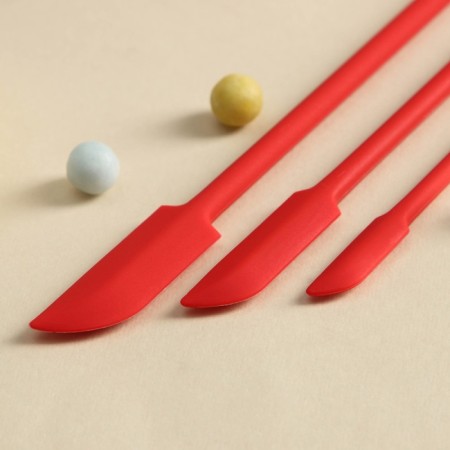 A set of blades "Petit", 30 × 3 × 0.5 cm, 3 pcs, red color-1