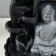 The desktop fountain from the network, backlight "Buddha in gray against the wall" 20x20x30 cm