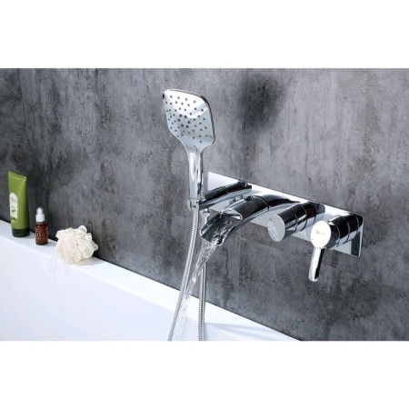 Bath mixer and shower Lemark Atlantiss LM3224C, built -in, chromium color-1