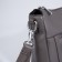 Cross-Bodi Bag with zipper, brown-gray color