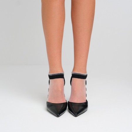 Women's socks glass minku color black, size 36-37 (23 cm)-1