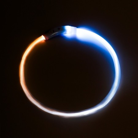 Collar - backlighting ring, charging from USB, up to 70 cm, 3 glow modes, multi -c.-11