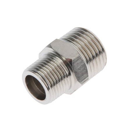 Nipple of transition Zein, 3/8 "x 1/2", external thread, stainless steel, packing 100 pcs.-1