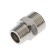 Nipple of transition Zein, 3/8 "x 1/2", external thread, stainless steel, packing 100 pcs.