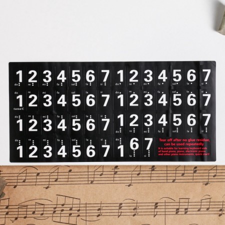Piano piano stickers 2.4 x 1.4 cm, 88 keys-1