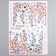 Stick plastic interior "flower garden" 50x70 cm