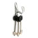 Hook furniture tundra TKO024, one -rod, chrome, 2 pcs