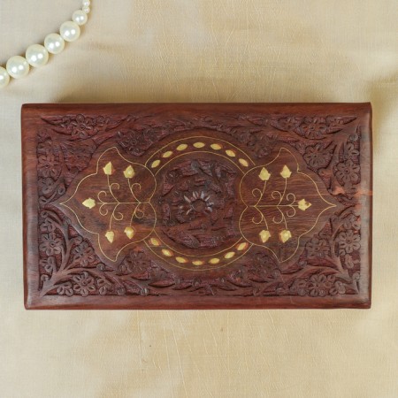 Casket "Shine" wood 25x15x6 cm-2