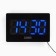 Electronic wall clock, desktop "Solomon", with an alarm clock, 15.5 x 23.5 cm, blue numbers