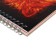 Calligrata A5 sketchbook, 55 “Fiery Wolf” sheets, solid cover, metallized cardboard with a volumetric pattern, block 80 g/m2 + 5 sheets of tinted paper