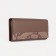 Women's wallet on magnets, brown color