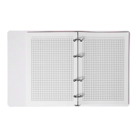 Notebook A5, 80 sheets, on 4 rings, a leopard notebook, cover coated cardboard, glossy lamination, rounded corners-3
