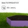 Glocked flowerbed, D = 60 cm, h = 15 cm, lilac, Greengo