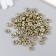 Beads for creativity plastic "Russian letters on gold" set 10 grams 0.7x0.7 cm