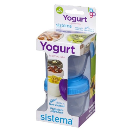Sistema to-go yogurt capacities, 150 ml X 2 pcs., Mix color-4