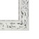 Frame for paintings (mirrors) 20 x 20 x 4 cm, tree "Versailles", white-silver