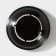 Porcelain plate Carbone, 600 ml, d = 15.5 cm, h = 6 cm, black color