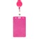 Baig-carman vertical leatherette, external 110x68mm, internal 85x54mm, tape 80x1.2cm, pink.