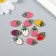 Decor for creativity plastic for metal "Strawberry" mix set 10 pcs 1.1x1.8 cm