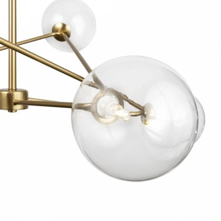 Bumble chandelier, 6x35W G9, brass color-1