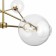 Bumble chandelier, 6x35W G9, brass color