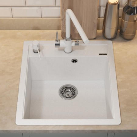 Quartz-quartz kitchen-quartz Uperwood Quartz UPD-07, rectangular, color 01, rectangular, Bel 106670-1