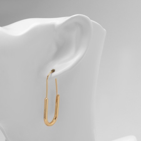 Earrings Metal "Pins" luck, color gold-4