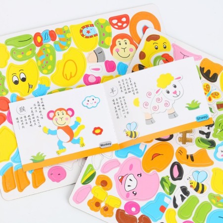 Magnetic designer "Horse and Friends", 120 magnetic elements-4