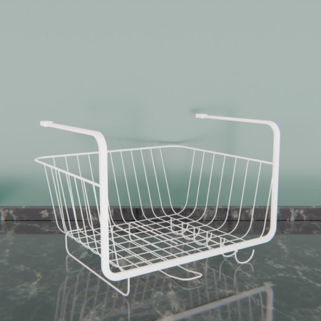 Basket suspended share, 29 × 25 × 19.5 cm, white color-6