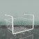 Basket suspended share, 29 × 25 × 19.5 cm, white color
