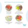 A set of anti-slip mini-rings for a bath 12 pcs., Mix color