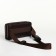 Male purse-clate on the zipper Textura, brown color