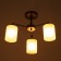Isla chandelier 3x60W E27 Brown 48x48x22cm