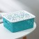Storage container with a “pattern” lid, plastic, 22 × 17 × 9.5 cm, mix color
