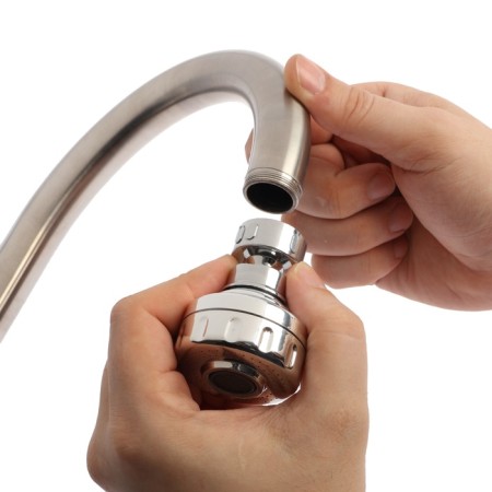 Zein Z3593 aerator, rotary, on a hinge, with stream adjustment, 2 modes, chrome-9