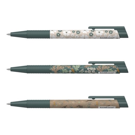 Ballic pen Autom. Erichkrause Natural Life Matic & Grip, node 0.7 mm, flu, black. Blue-2