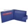 Male wallet on the button, blue color