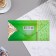 Money envelope "Happy Anniversary!" Green background, 16x8 cm