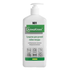 Almaclin N1, 1l. Neutral detergent for dishes (lemon) TV. Flakon, dispenser-pump