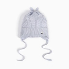 Hat for girls, blue color, size 40-42 cm