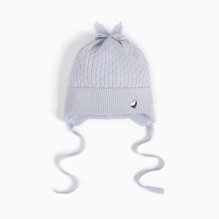 Hat for girls, blue color, size 40-42 cm