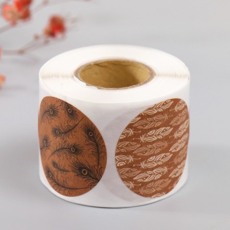Stick Paper "feathers" craft d = 3.8 cm 252 pcs in the roll-4