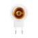 Fork, adapter E27 c switch, 220V, white